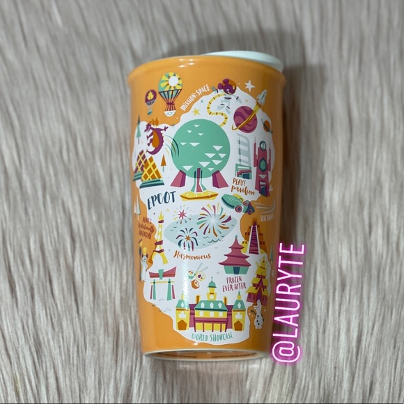 Starbucks Epcot Walt Disney World Orange Mug